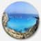 Designart - Cala Rossa Beach Sicily Italy' Seascape Metal Artwork
